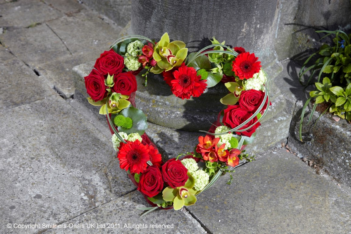 Red & Green Open Heart