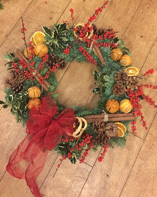 Cherry  Orange Brandy Wreath