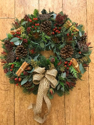 Irish Coffee and Berries Wreath