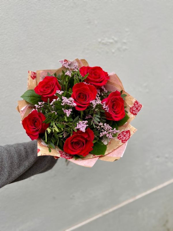 Six Red Roses