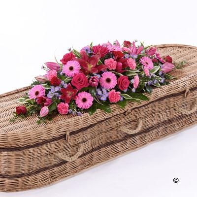 Pink Casket Spray