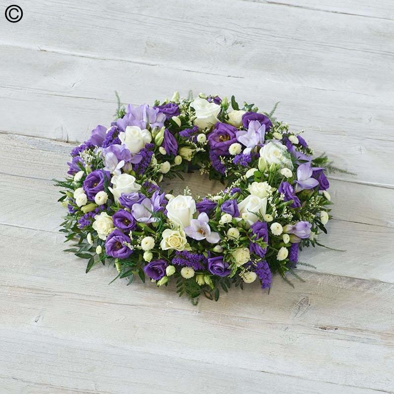 Florist Choice Wreath   Blue