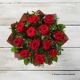 Dozen Red Rose Hand tied