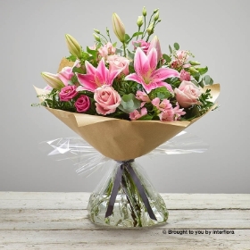 Pink Radiance New Baby Hand-tied
