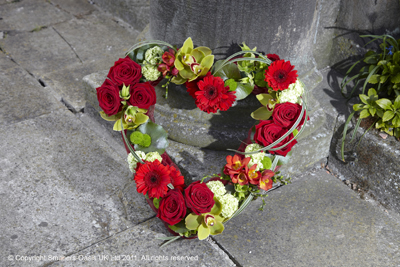 Red & Green Open Heart