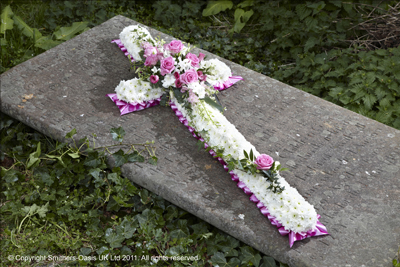 Pink and White Cross