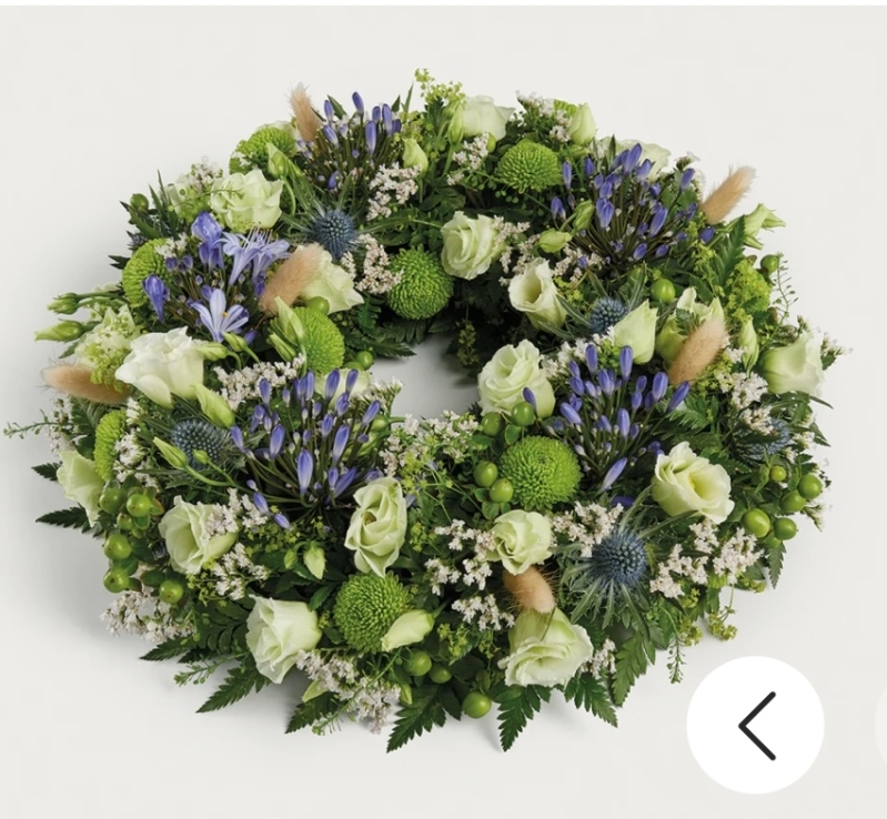 Blue & Green Wreath