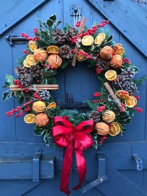 Cherry Orange Brandy Wreath
