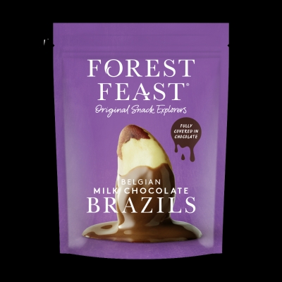 Forest Feast Belgian Milk Chocolate Brazils 120g