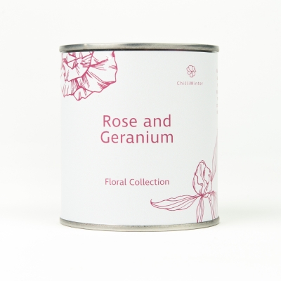 Rose and Geranium Soy Candke