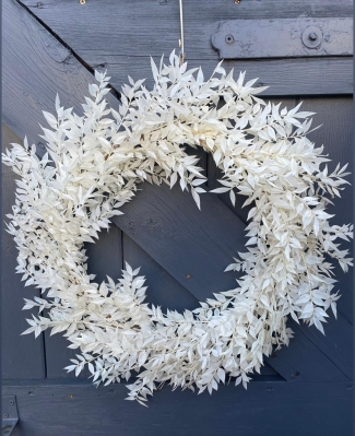 Winter Ruscus Luxe Wreath