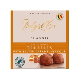 Belgian cocoa dusted truffles with salted caramel flavour 200g