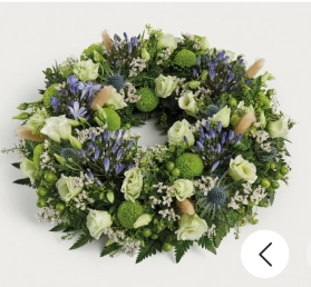 Blue & Green Wreath