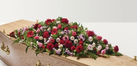Flower Box Choice Red & Pink Casket Spray