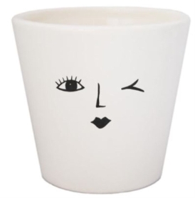 Pot Cheeky Face Planter 10x10cm