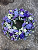 Purple & White Wreath