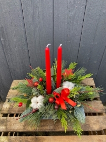 Red Robin Candle Centrepiece